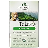 Tea Tulsi Green Organic, 18 Count