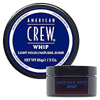 American Crew Men's Whip Styling Cream, Like Hair Gel with Light Hold & Natural Shine, 3 Oz (Pack of 1)