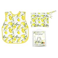 BapronBaby Fresh Lemon Bundle - Bapron (Sz Baby/Toddler 6m-3T) + Splash Mat 45