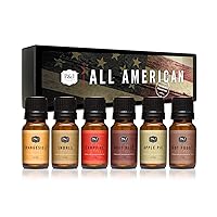 P&J Trading Fragrance Oil All-American Set | Apple Pie, Hot Fudge, Campfire, Root Beer, Orangesicle, and Smores Candle Scents for Candle Making, Freshie Scents, Soap Making, Diffuser Oil Scents