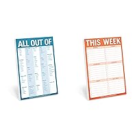 Knock Knock All Out Of Grocery List Note Pad (Blue) This Week Note Pad