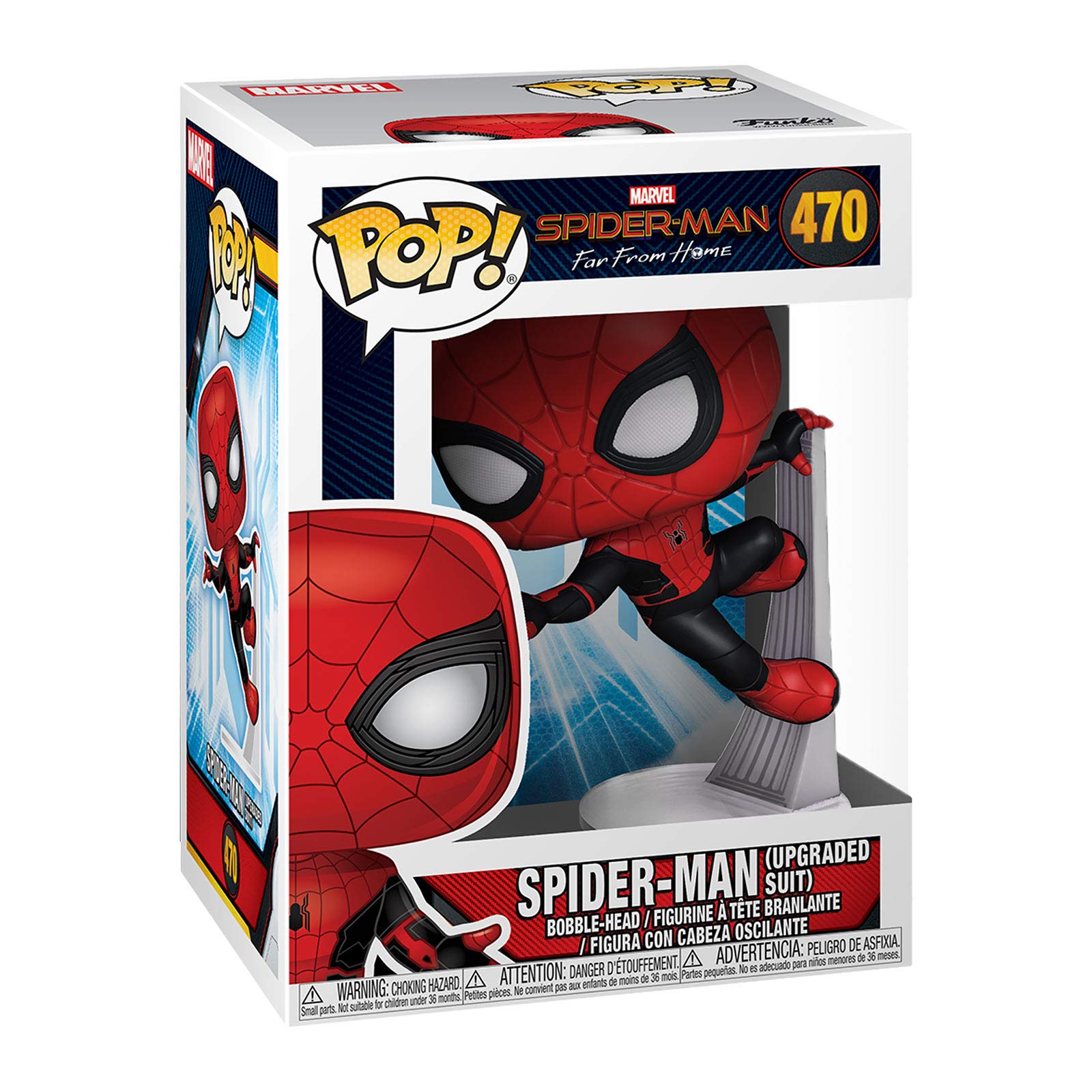 Funko Pop! Marvel: Spider-Man Far from Home - Spider-Man Upgraded Suit, Multicolor, Standard