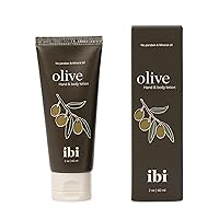 IBI Ultra Hydrating Moisturizing Hand Cream For Dry & Senstive Skin, Olive 2.02 Ounce Tube (60ml 1 Pc)