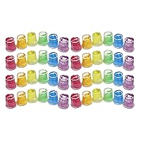 48 Mini Glitter Slime Putty Jars - Sensory, Stress, Fidget Party Favor Squeeze Fidget Toy ADHD Easter Spring