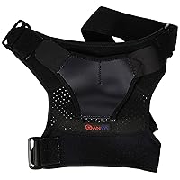 Shoulder Support Brace - Shoulder Brace Rotator Cuff | Dislocated AC Joint, Compression Sleeve Recovery, Shoulder Injuries, Adjustable Size Right and Left Arm for Men and Women by GANVA