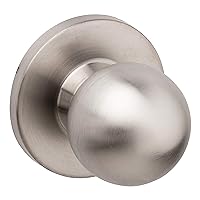 Tell Manufacturing Heavy Duty Commercial Passage Knob with a Cylindrical Latch, Tested ANSI Grade 2, Certified UL 3 Hour Rating, Square T Strike, Ball Knob KC2300