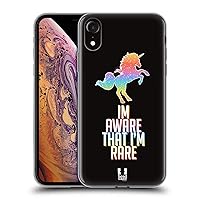 Head Case Designs Rare Unicorn Sparkle Soft Gel Case Compatible with Apple iPhone XR