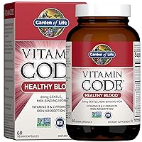 Garden of Life Omega 3 6 9 Raw CoQ10 Antioxidant 60 Capsules + Vitamin Code Healthy Blood Iron Absorption 60ct Capsules