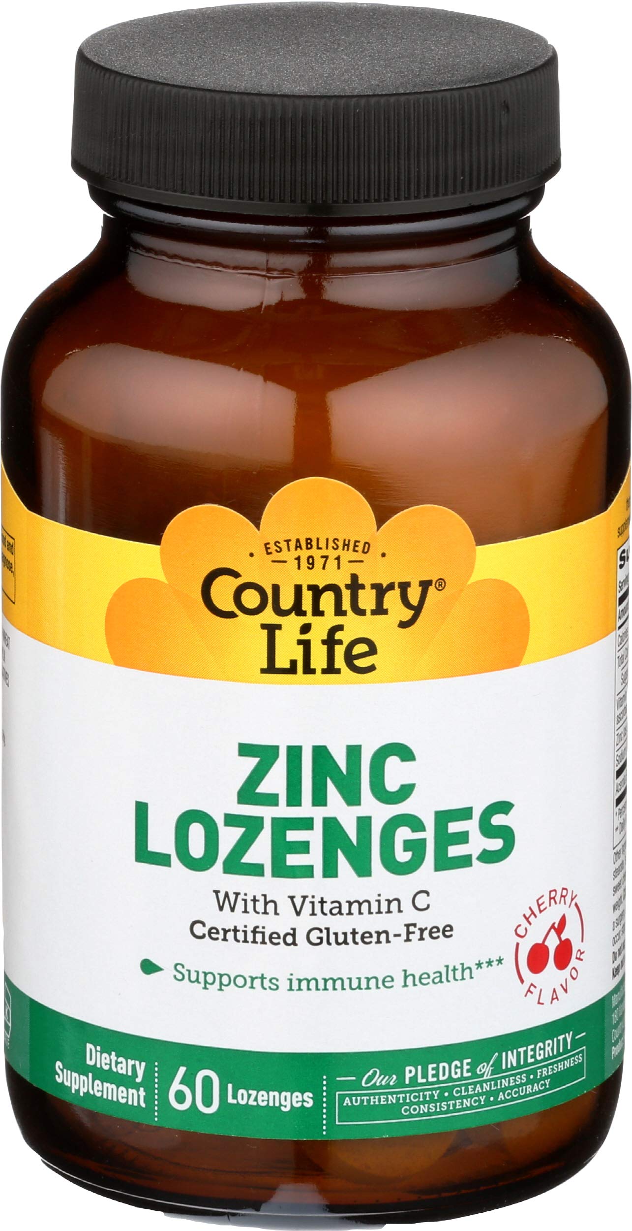 Zinc Lozenges - Cherry Country Life 60 Lozenge