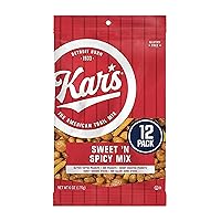 Kar’s Nuts Sweet ‘N Spicy Trail Mix, 6 oz Individual Snack Packs – Bulk Pack of 12, Gluten-Free Snack Mix