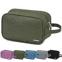 Narwey Travel Toiletry Bag for Men and Women Traveling Dopp Kit Shaving Bag for Toiletries Accessories (Army Green)