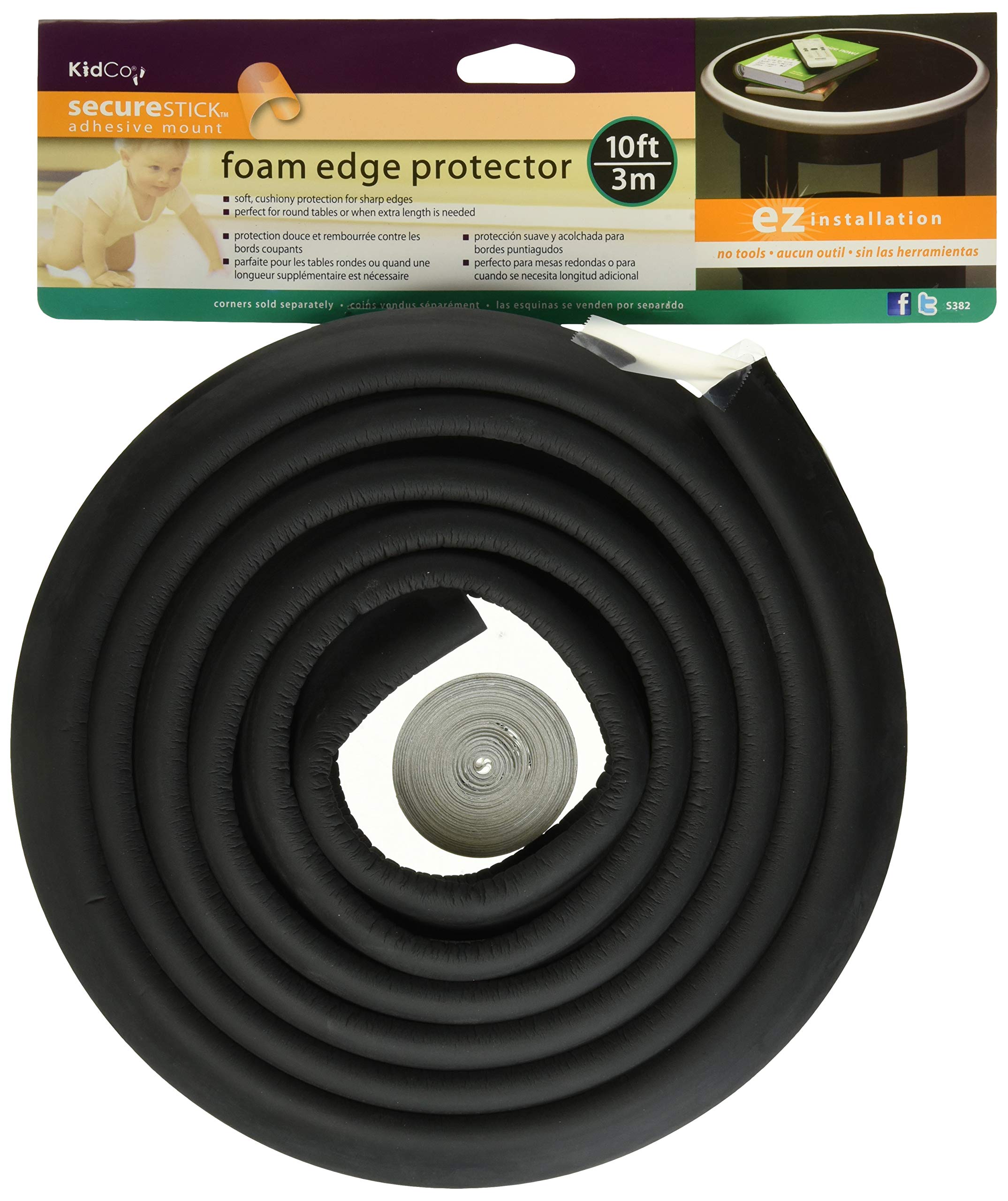 KidCo S382 10' Foam Edge Protector Black