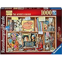 Ravensburger RVSB4 Ravensburger UK Artist's Cabinet 1000 Piece Jigsaw Puzzle for Adults - 14997 - Every Piece is Unique, Softclick Technology Means Pieces Fit Together Perfectly