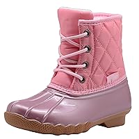 Apakowa Kids Girls Boys Duck Boots Waterproof Rain Boot (Toddler/Little Kid/Big Kid)