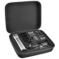Case Compatible with Philips Multigroom Series 7000,Men's Grooming Kit with Trimmer MG7750/49. Storage Holder Fits for 18 Attachment Trimmer and Accessories (Box Only) -Black Inner