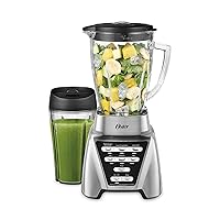 Blender | Pro 1200 with Glass Jar, 24-Ounce Smoothie Cup, Brushed Nickel