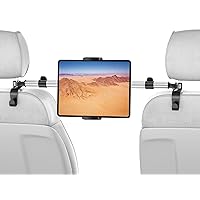 Car Tablet Holder Mount for iPad: Headrest Tablet Stand for Car Back Seat Compatible with iPad Pro Air Mini | Galaxy Tab | Kindle Fire HD | Switch OLED or Other 4.7-12.9