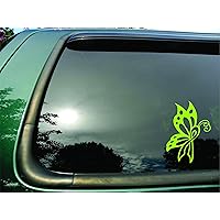 Butterfly Ribbon Lime Green Lymphoma Cancer - Die Cut Vinyl Window Decal/sticker for Car or Truck 5
