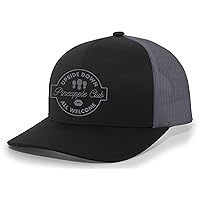 Mens Funny Upside Down Pineapple Club Embroidered Mesh Back Trucker Hat Baseball Cap