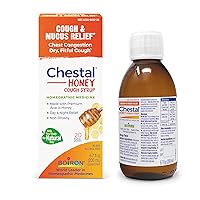 Chestal Honey Adult Cold and Cough Syrup for Nasal and Chest Congestion, Runny Nose, and Sore Throat Relief - 6.7 Fl oz