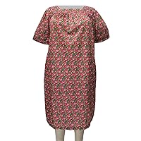 Women's Plus Size Square Neck Lounging Dress