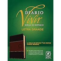 Biblia de estudio del diario vivir NTV, letra grande (SentiPiel, Café/Café claro, Letra Roja) (Spanish Edition)