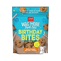 Cloud Star Wag More Bark Less Birthday Bites: Peanut Butter & Honey - 5 oz
