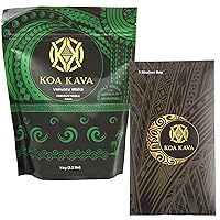 1 Kilo (2.2 Pounds) Vanuatu Waka Kava with a Drawstring Strainer
