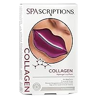 SpaScriptions Hydrogel Lip Mask - 4 Pack, Moisture Rich, Reduces Fine Lines and Wrinkles, Smooths and Softens Lips
