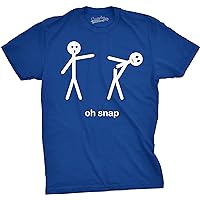 Mens Oh Snap Funny Stick Figure Hilarious Sarcastic Adult Humor Sarcasm T Shirt
