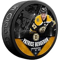 Patrice Bergeron Boston Bruins Unsigned Fanatics Exclusive Player Hockey Puck - Limited Edition of 1000 - Unsigned Pucks