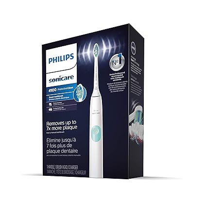 Philips Sonicare ProtectiveClean 4100 Rechargeable Electric Toothbrush Packaging May Vary, White, 1 Count