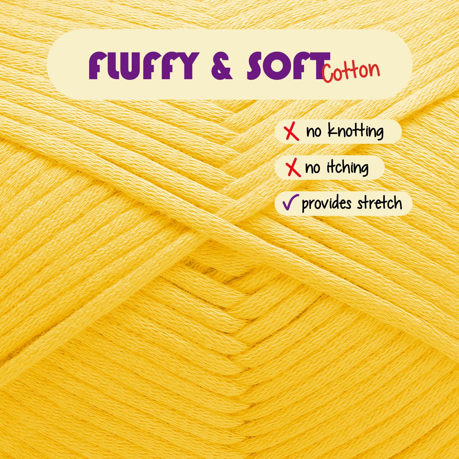 Soft Yarn for Crocheting – Crochet & Knitting Yarn, Beginner Yarn with Easy-to-See Stitches, 12 x 50g - 1200 Yards Amigurumi Yarn, Cotton-Nylon Blend Tshirt Yarn for Crocheting, Worsted Weight Yarn 4