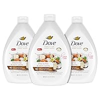Dove Advanced Care Hand Wash Shea Butter & Warm Vanilla Pack of 3 For Soft, Smooth Skin, More Moisturizers Than The Leading Ordinary Hand Soap, 34 oz