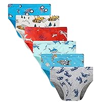 Little Boys Briefs Dinosaur Shark Truck Space Toddler Kids Baby Underwear 6/3-Pack