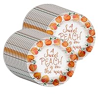 Birthday Galore Sweet Peach on the Way Baby Shower Party Supplies Large 9