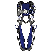 3M 1113082 DBI-SALA ExoFit X300 Comfort Vest Climbing/Positioning Safety Harness, General Industry Fall Protection, Back, Front, and Hip D-Rings, Auto-Locking Quick Connect Leg, Chest Buckles, Large