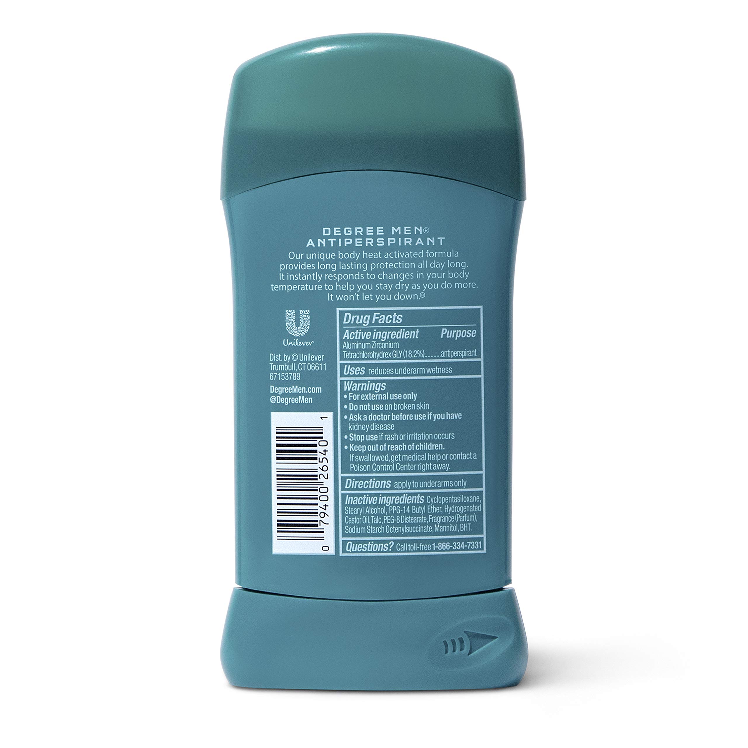 Degree Men Antiperspirant Deodorant Stick Cool Rush 48 Hour Protection 2.7 oz