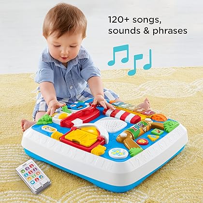 Fisher-Price Laugh & Learn Baby to Toddler Toy, Around the Town Learning Table with Music Lights & Activities for Ages 6+ Months