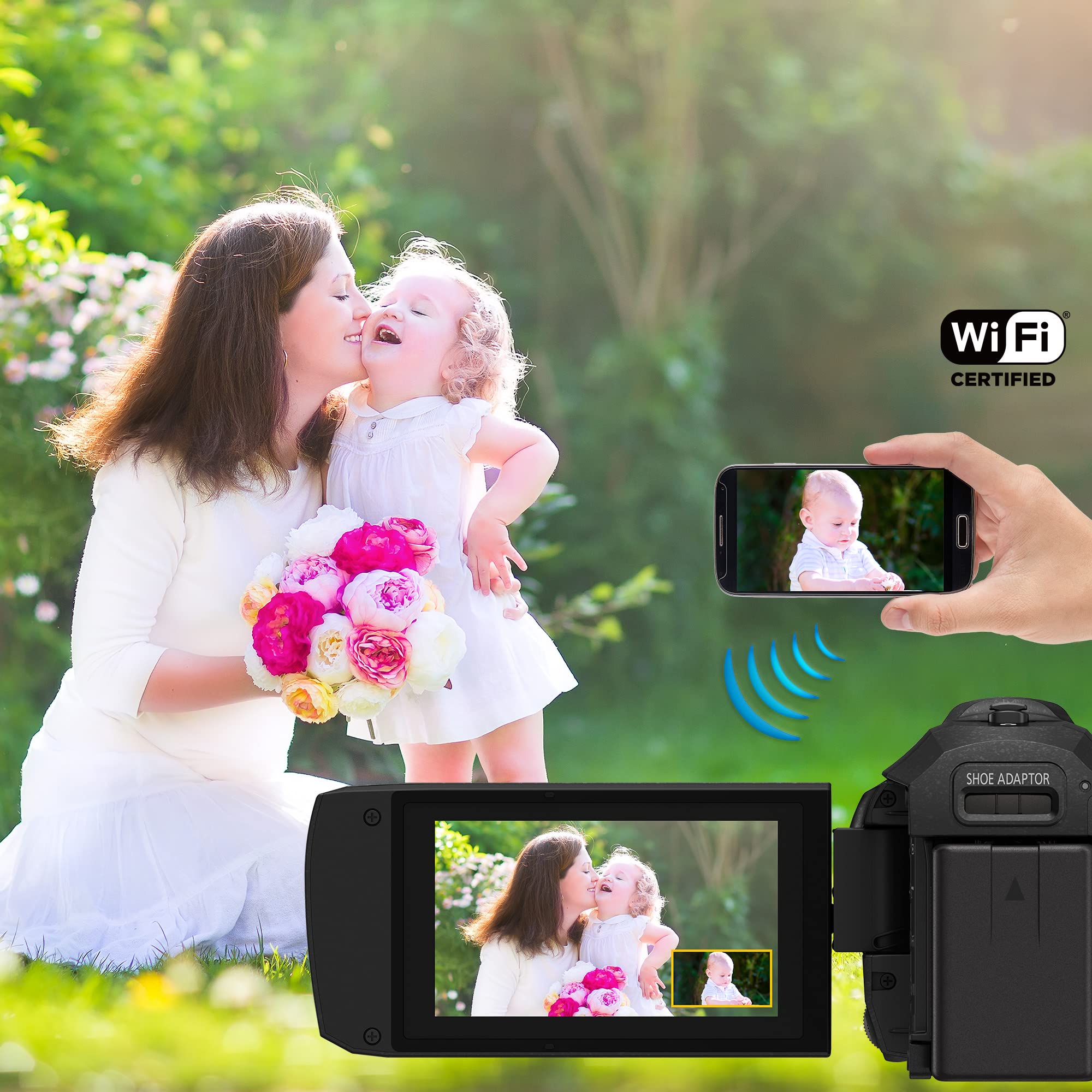 Panasonic Full HD Video Camera Camcorder, 20X Optical Zoom, 1/2.3 Inch BSI Sensor, HDR Capture, Wi-Fi Smartphone HC-V785 (Black)
