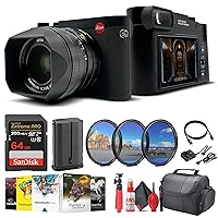 Leica Q3 Compact and Powerful Digital Camera (19080) with Summilux 28mm f/1.7 ASPH. Lens, 8K Recording, 60MP Sensor + Filter Kit + 64GB Card + Corel Photo Software + Bag + Flex Tripod + Cleaning Kit
