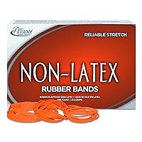 Alliance Rubber 37176#117B Non-Latex Rubber Bands, 1 lb Box Contains Approx. 250 Bands (7