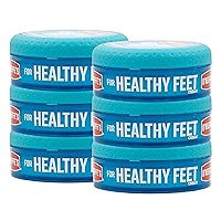 O'Keeffe's for Healthy Feet Foot Cream, Guaranteed Relief for Extremely Dry, Cracked Feet, Instantly Boosts Moisture Levels, 3.2 Ounce Jar, (Pack of 6)