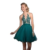 Clarisse Women's Short Racerback Prom and Homecoming Dress 2545