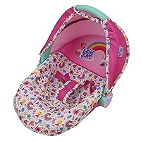 Baby Alive: Deluxe Doll Car Seat - Pink & Rainbow - 3-in-1, Fits Dolls Up to 18