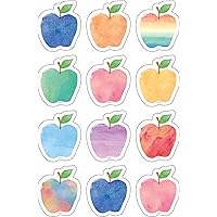 Teacher Created Resources Watercolor Apple Mini Accents, Multicolored, 1 Count (Pack of 1)
