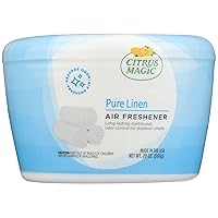 Citrus Magic Odor Absorbing Solid Air Freshener, 1.25 Pound (Pack of 1), Pure Linen, 20 Ounce