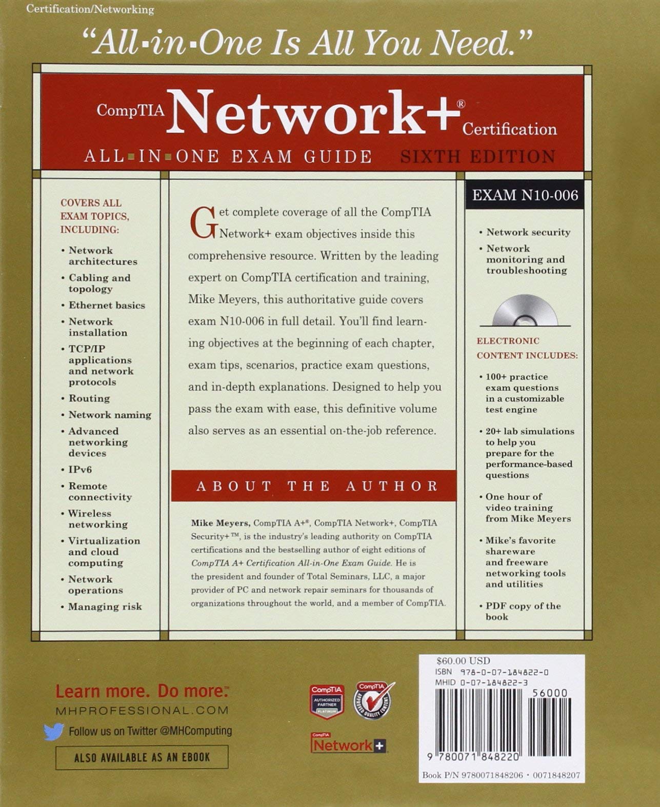 Comptia Network+ All-in-one Exam Guide: Exam N10-006