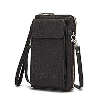 MKF Crossbody Cellphone Handbag for Women Wallet Purse – PU Leather Multi Pockets Clutch Bag, Wristlet Strap