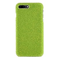 Long-Lasting Real-Grass-Texture Green Turf Case for Apple iPhone 7/8 Plus - Made in Japan [Hyde Park]